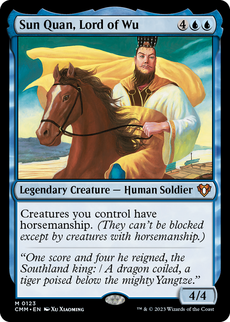 Sun Quan, Lord of Wu (CMM-123) - Commander Masters