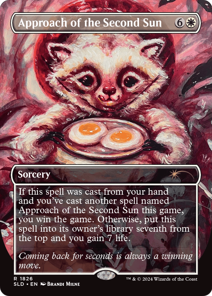 Approach of the Second Sun (Rainbow Foil) (SLD-1826) - Secret Lair Drop (Borderless) Foil
