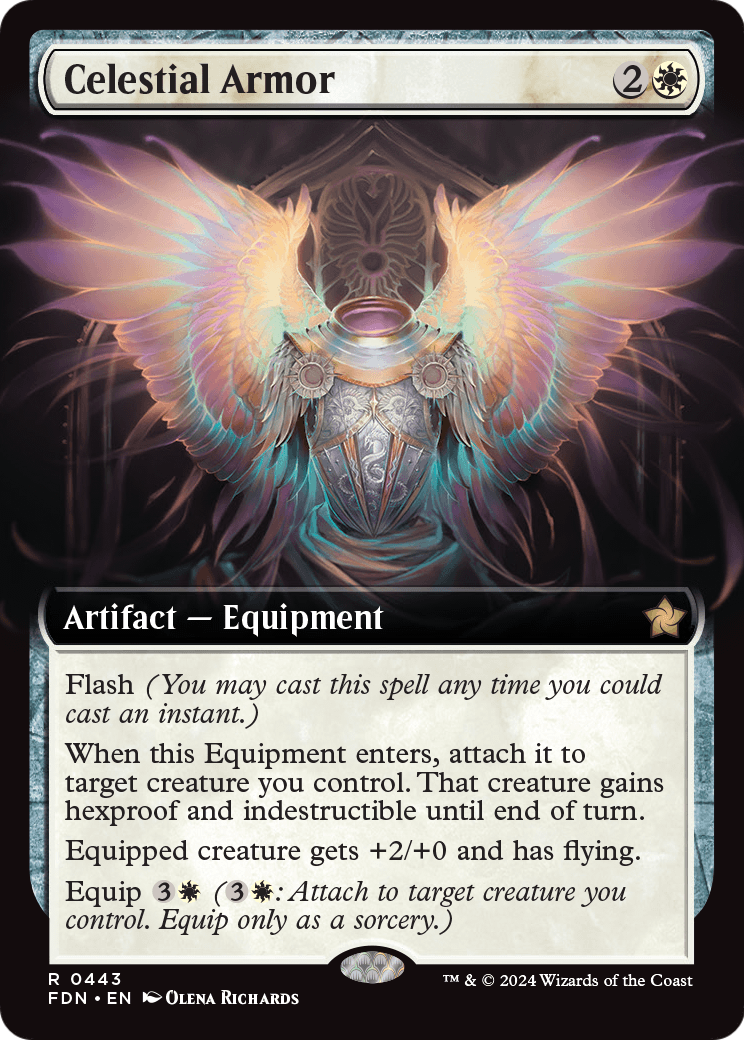 Celestial Armor (Extended Art) (FDN-443) - Foundations: (Extended Art)