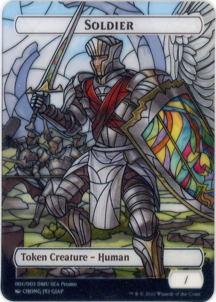 Soldier Token [SEA Exclusive] (DMU-001/003) - Dominaria United Southeast Asia Tokens: (Full Art)