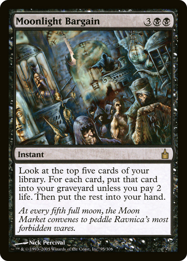 Moonlight Bargain (RAV-095) - Ravnica: City of Guilds Foil