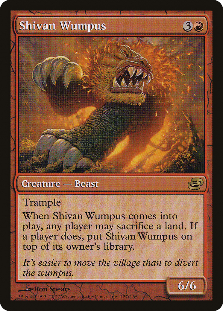Shivan Wumpus (PLC-121) - Planar Chaos: (colorshifted)