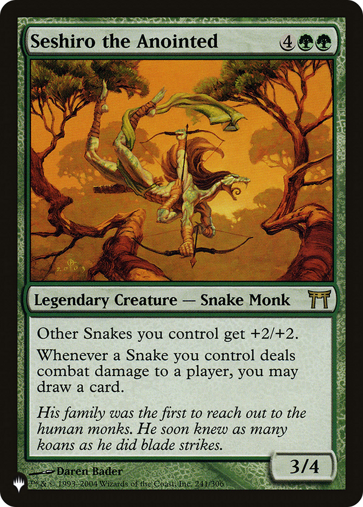 Seshiro the Anointed (LIST-CHK-241) - The List