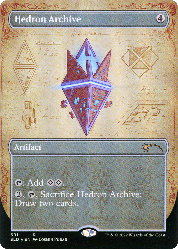 Hedron Archive (Borderless) (SLD-691) - Secret Lair Drop Foil