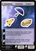 Unassuming Gelatinous Serpent (UNF-036) - Unfinity Sticker Sheets