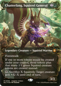 Chatterfang, Squirrel General (Borderless) (Raised Foil) (BLC-095) - Bloomburrow Commander Foil