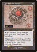 Quicksilver Amulet (Schematic) (Serial Numbered) (BRR-108) - The Brothers' War Retro Artifacts Foil