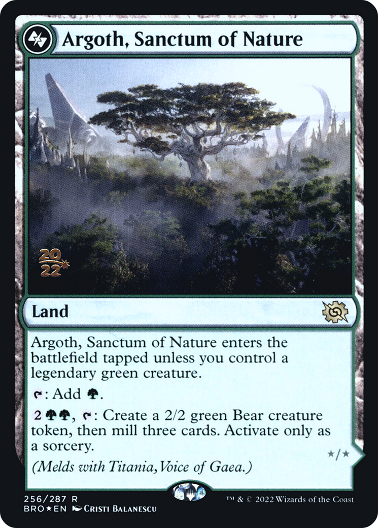 Argoth, Sanctum of Nature (PRE-256) - The Brothers' War Promos Foil