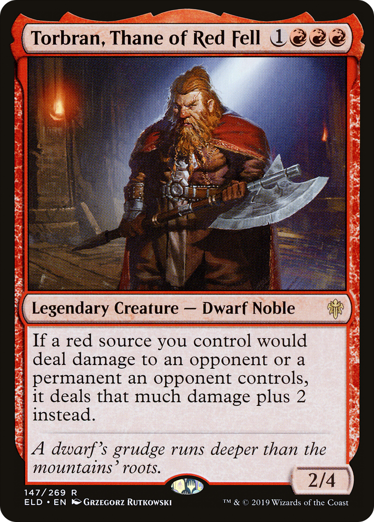 Torbran, Thane of Red Fell (ELD-147) - Throne of Eldraine Foil