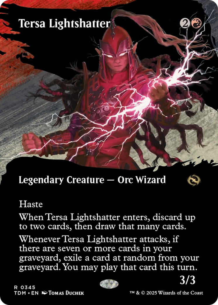Tersa Lightshatter (Borderless) (TDM-345) - Tarkir: Dragonstorm: (Showcase)
