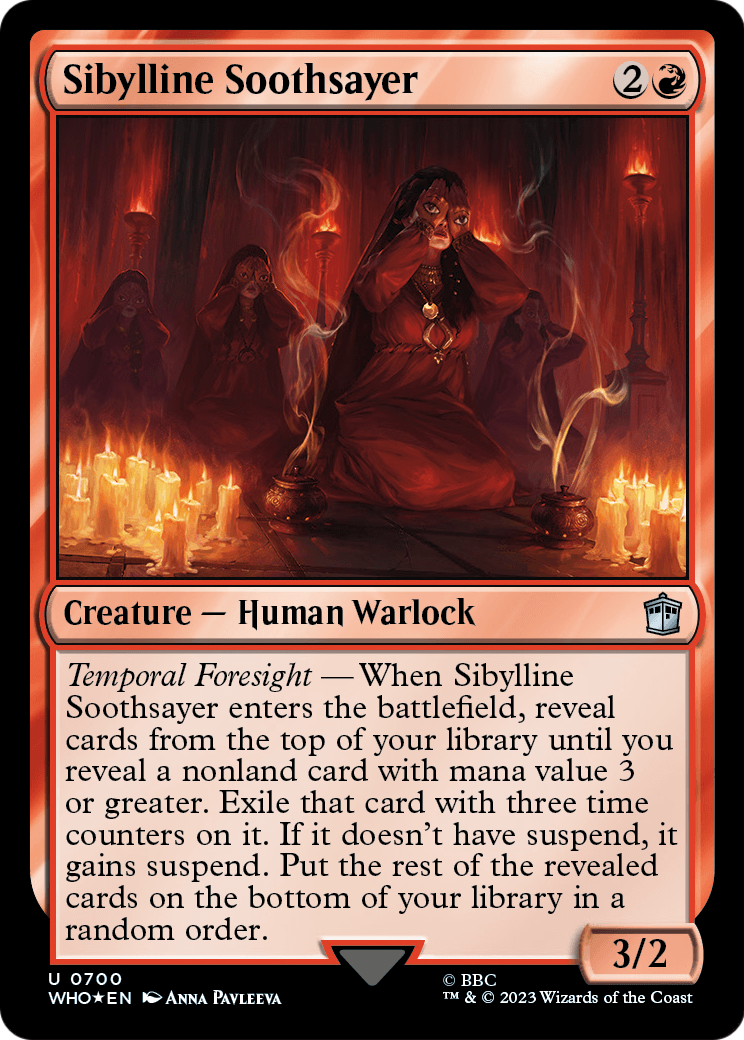 Sibylline Soothsayer (Surge Foil) (WHO-700) - Doctor Who Foil