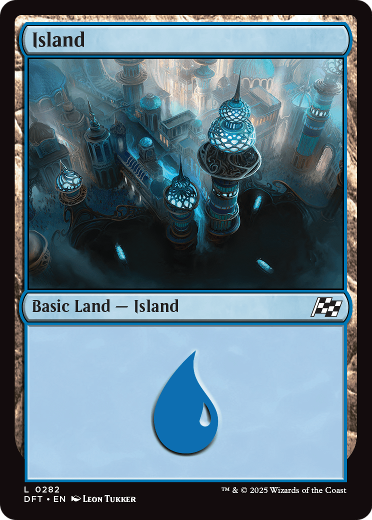 Island (0282) (DFT-282) - Aetherdrift Foil