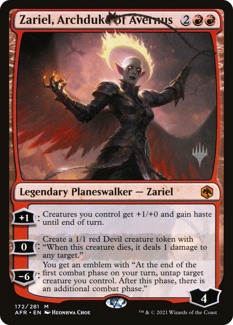 Zariel, Archduke of Avernus (PPAFR-172) - Adventures in the Forgotten Realms Promos Foil