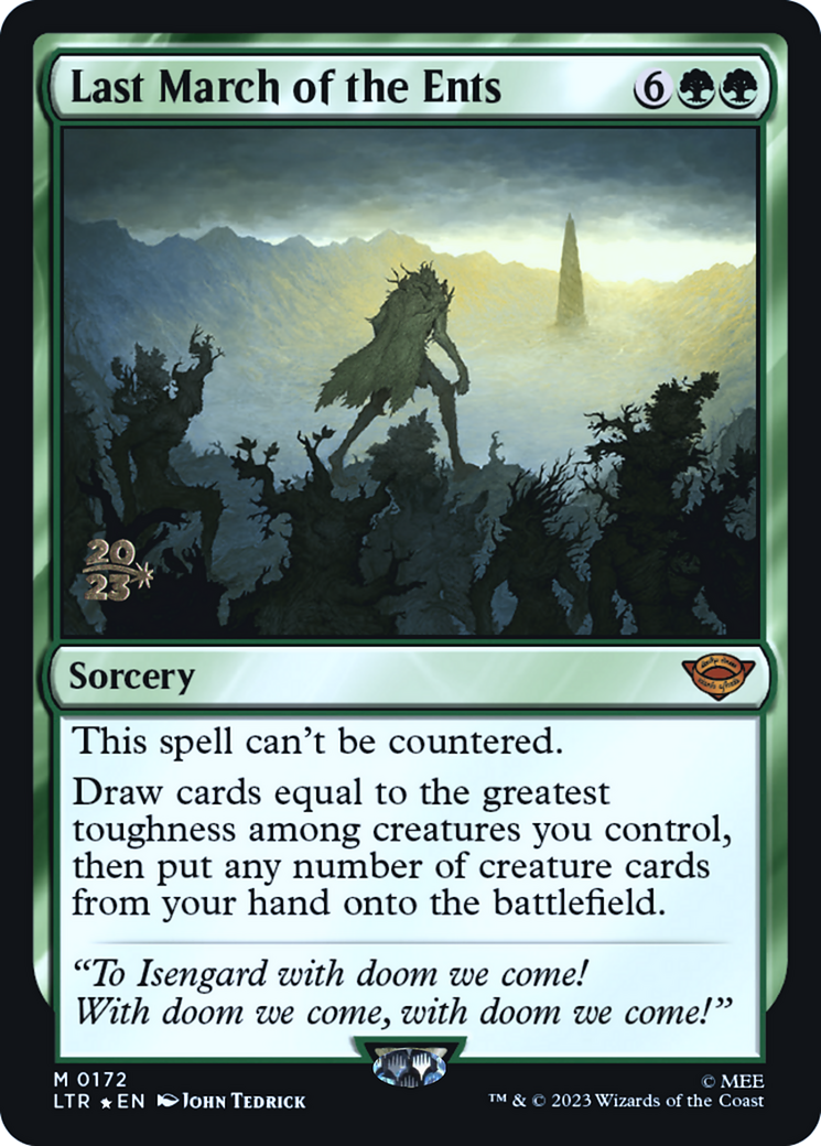 Last March of the Ents (PRE-172) - Tales of Middle-earth Promos Foil