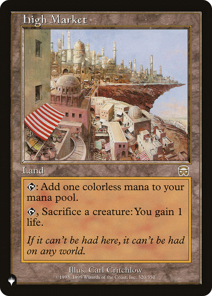 High Market (LIST-MMQ-320) - The List