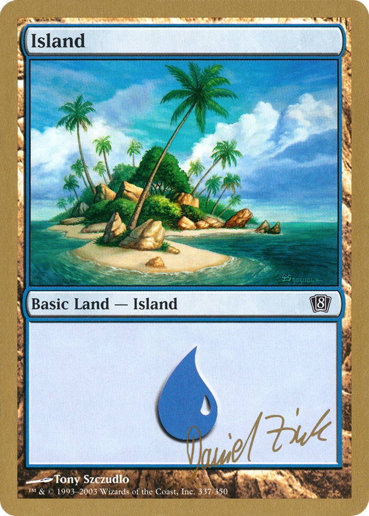 Island (337) - 2003 Daniel Zink (8ED) (WCD-) - World Championship Decks 2003