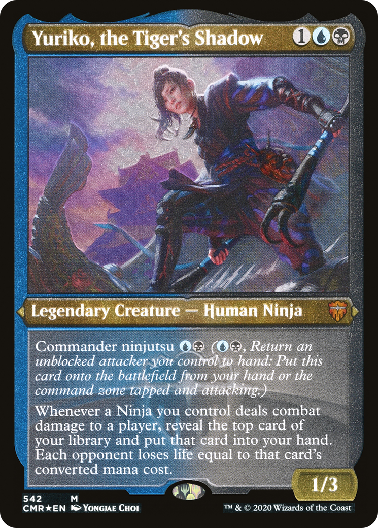 Yuriko, the Tiger's Shadow (Foil Etched) (CMR-542) - Commander Legends Foil