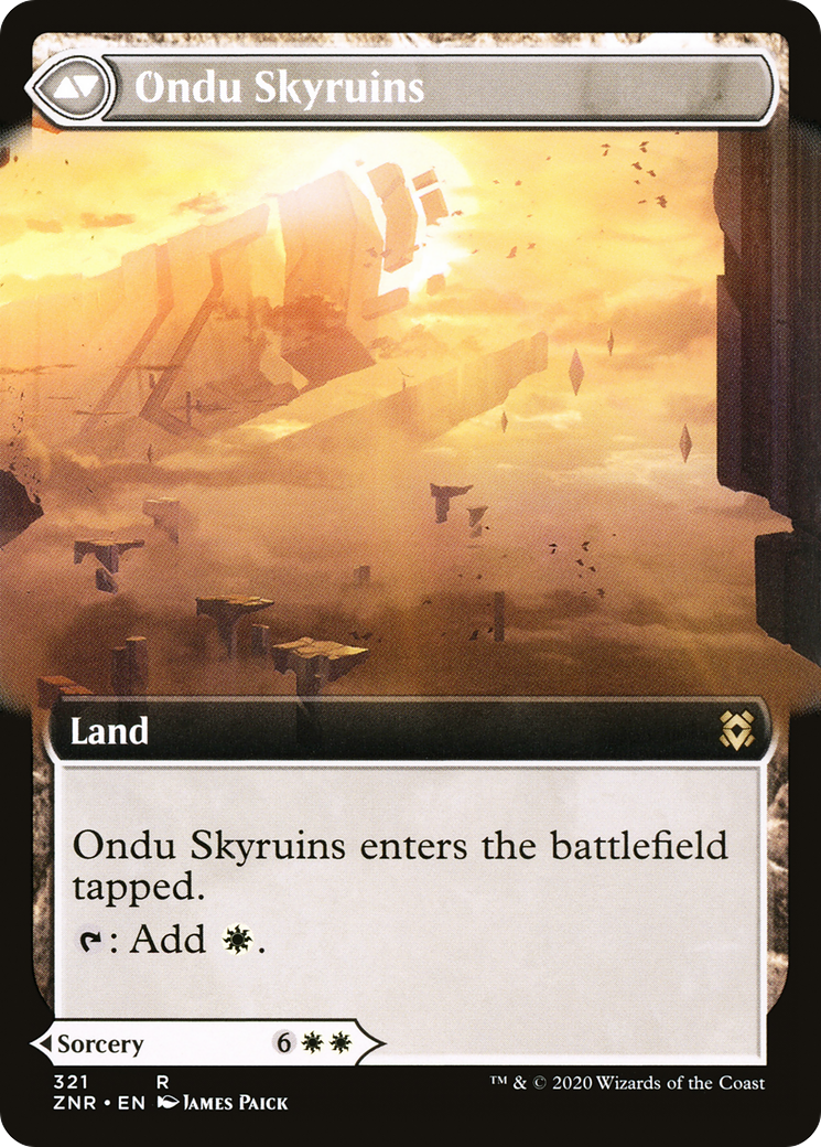 Ondu Inversion (Extended Art) (ZNR-321) - Zendikar Rising: (Extended Art)