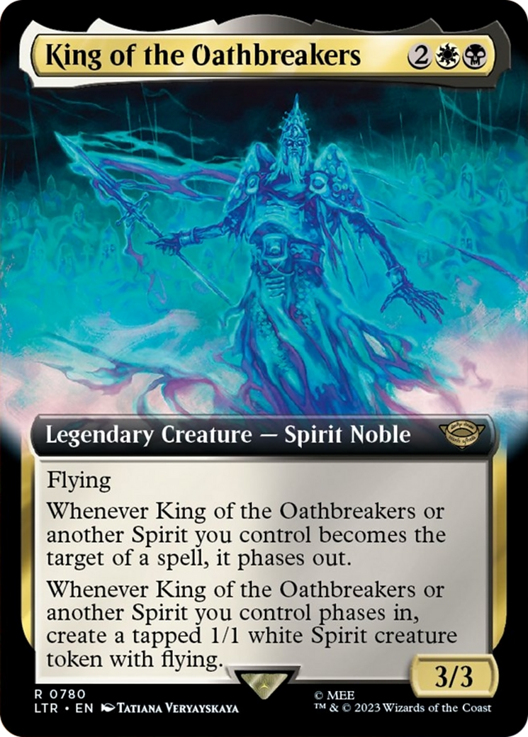 King of the Oathbreakers (Extended Art) (Surge Foil) (LTR-780) - The Lord of the Rings: Tales of Middle-earth: (Extended Art) Foil