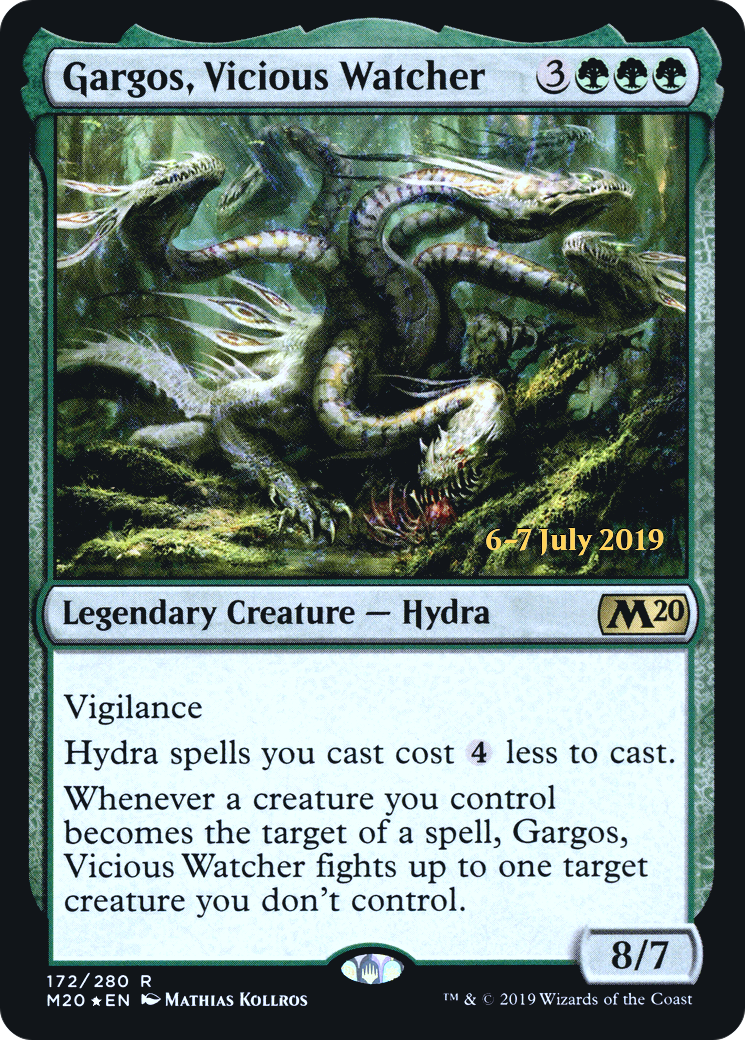 Gargos, Vicious Watcher (PRE-172S) - Core Set 2020 Promos Foil