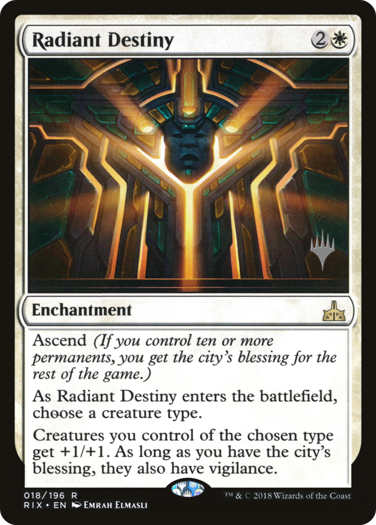Radiant Destiny (PPM20-018) - Rivals of Ixalan Promos Foil