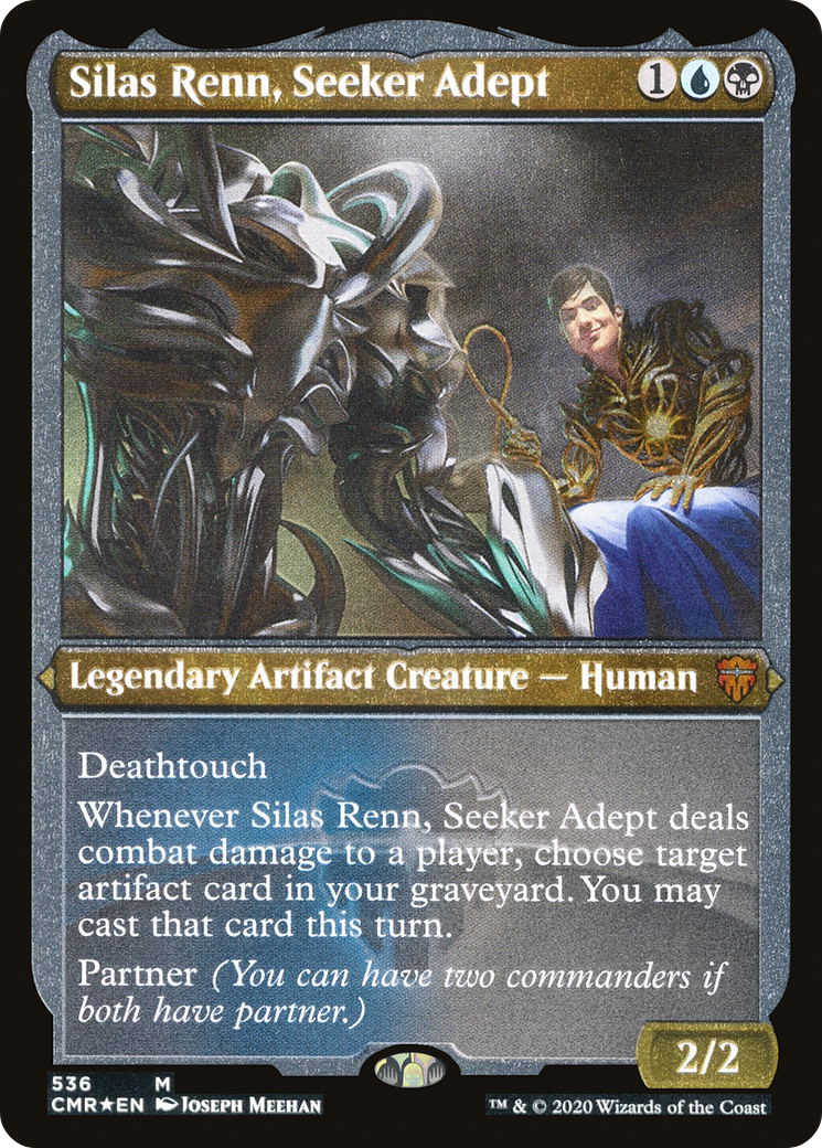 Silas Renn, Seeker Adept (Foil Etched) (CMR-536) - Commander Legends Foil