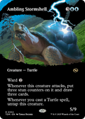 Ambling Stormshell (Borderless) (TDM-332) - Tarkir: Dragonstorm: (Showcase) Foil