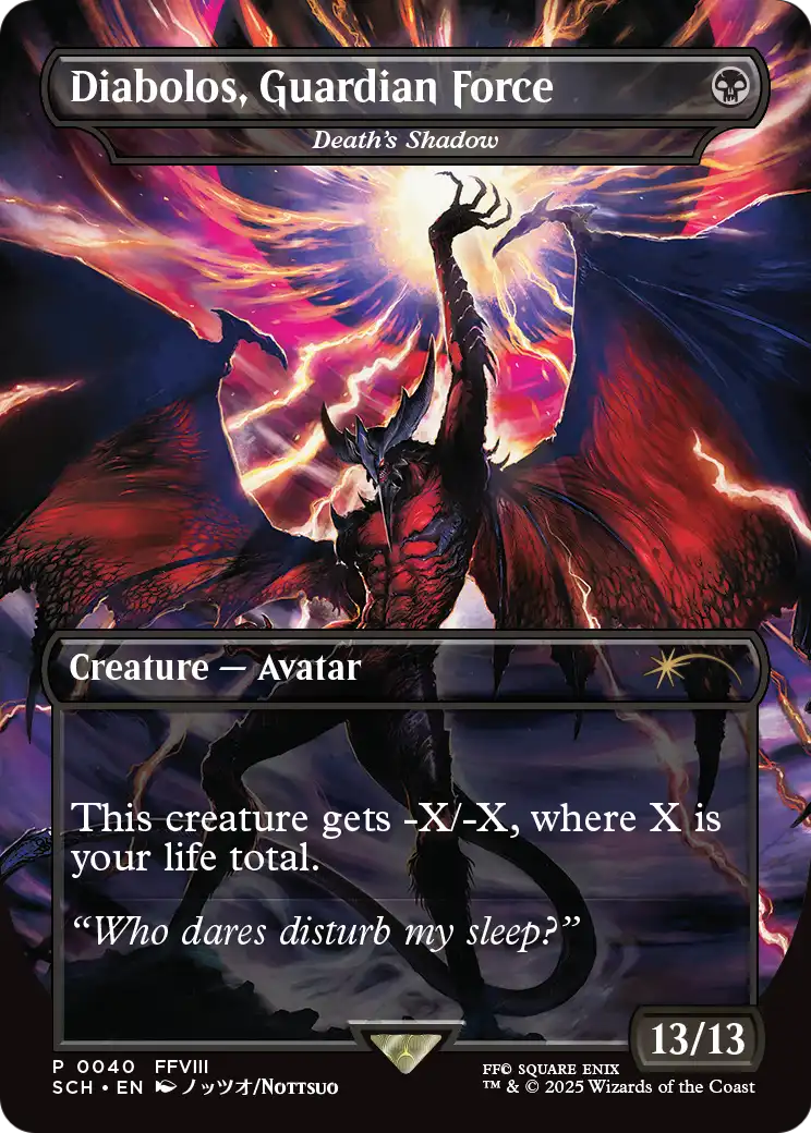 Diabolos, Guardian Force - Death's Shadow (GAME-040) - Standard Showdown Promos / Diabolos, Guardian Force (Borderless) Foil