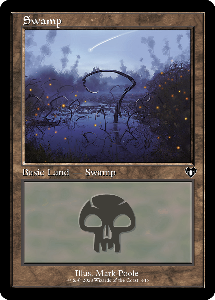 Swamp (445) (Retro Frame) (CMM-445) - Commander Masters