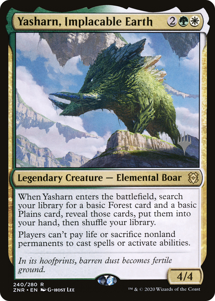 Yasharn, Implacable Earth (PPZNR-240) - Zendikar Rising Promos Foil