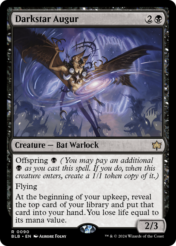Darkstar Augur (PPBLB-090) - Bloomburrow Promos Foil