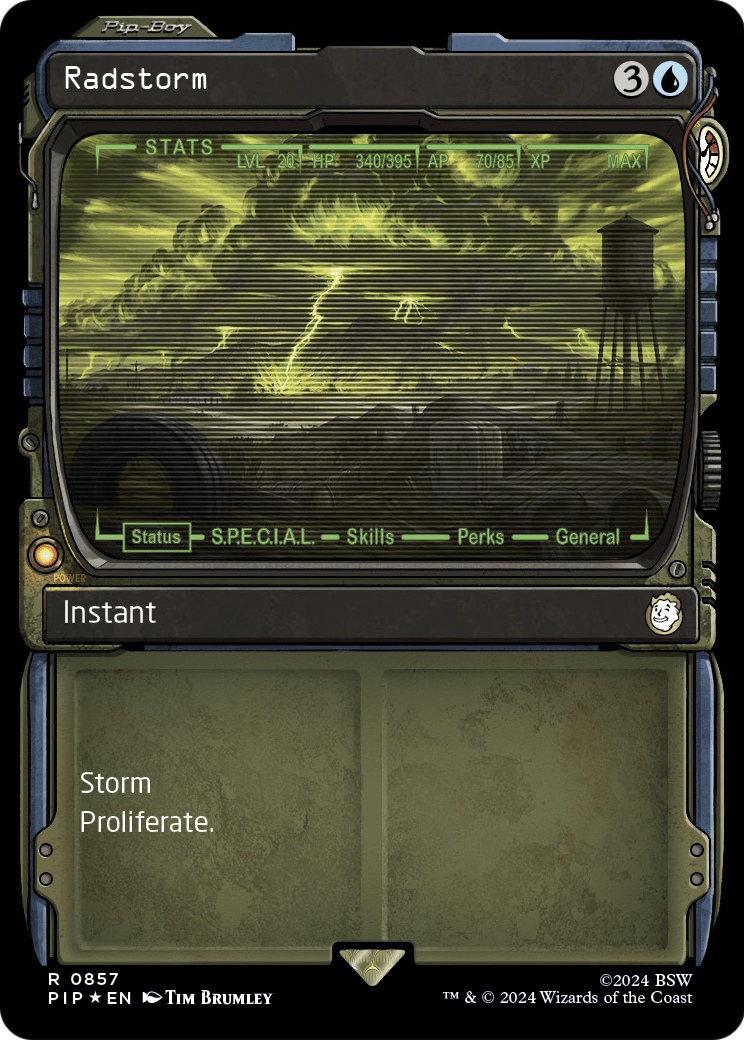 Radstorm (Showcase) (Surge Foil) (PIP-857) - Fallout: (Showcase) Foil