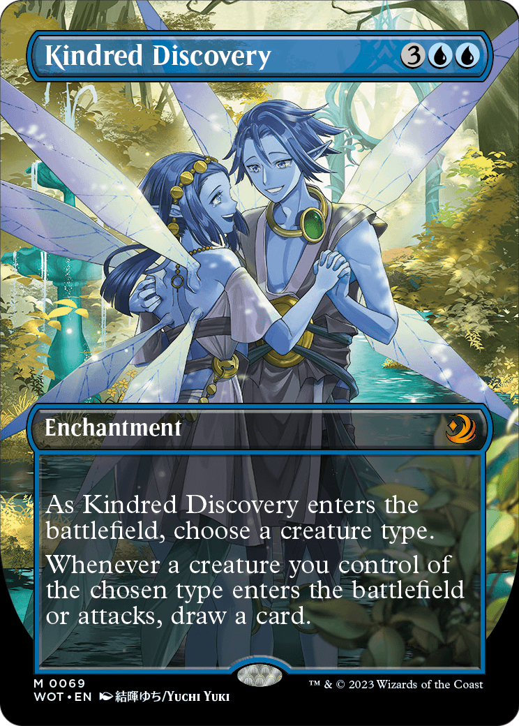 Kindred Discovery (Anime Borderless) (WOT-069) - Wilds of Eldraine: Enchanting Tales Foil