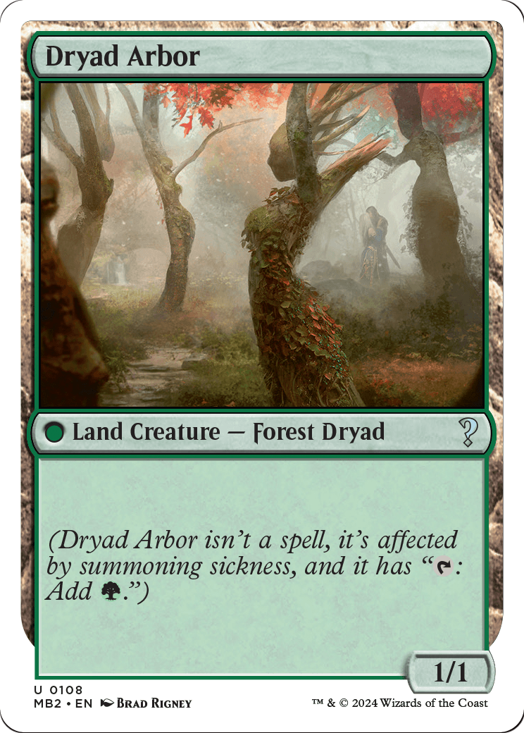 Dryad Arbor (White Border) (MB2-108) - Mystery Booster 2