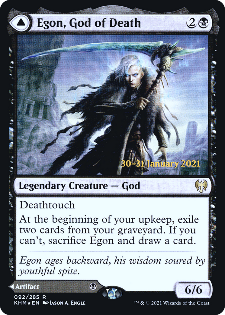 Egon, God of Death (PRE-92S) - Kaldheim Promos Foil