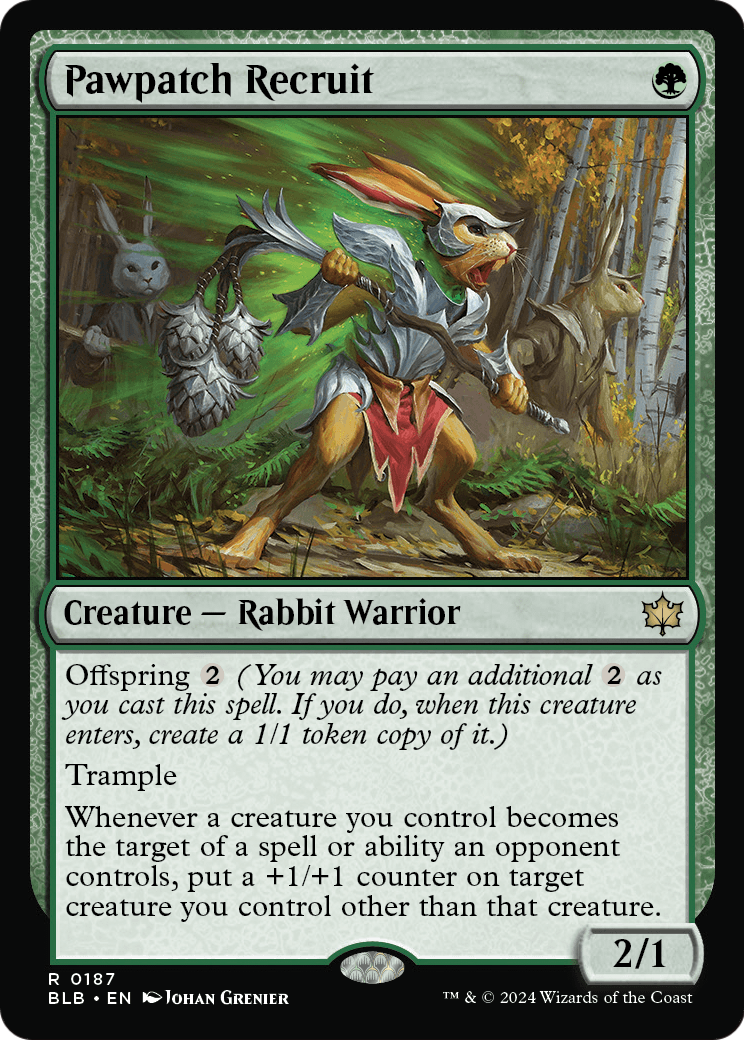 Pawpatch Recruit (BLB-187) - Bloomburrow Foil