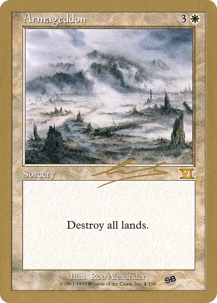 Armageddon - 2000 Nicolas Labarre (6ED) (SB) (WCD-) - World Championship Decks 2000