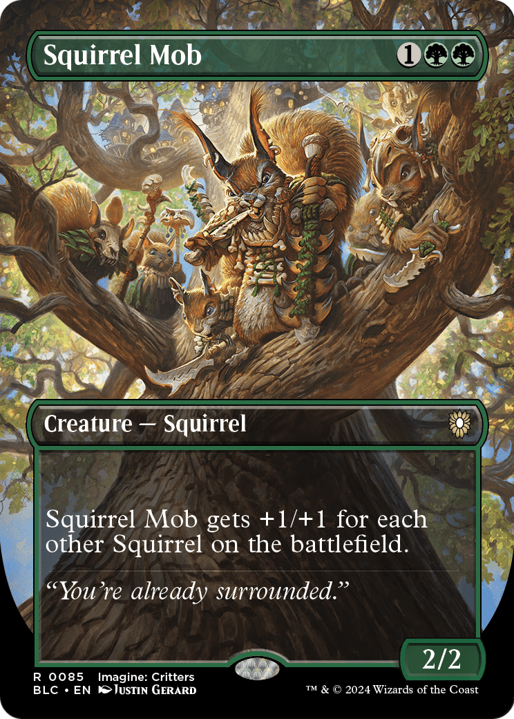 Squirrel Mob (Borderless) (BLC-085) - Bloomburrow Commander