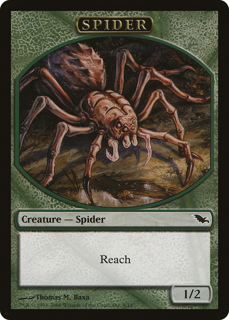 Spider Token (SHM-006) - Shadowmoor Tokens