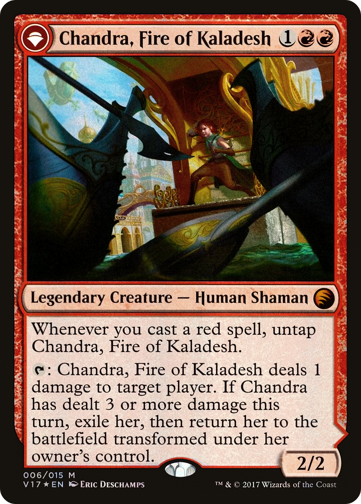 Chandra, Fire of Kaladesh (V17-006) - From the Vault: Transform: (originpwdfc) Foil