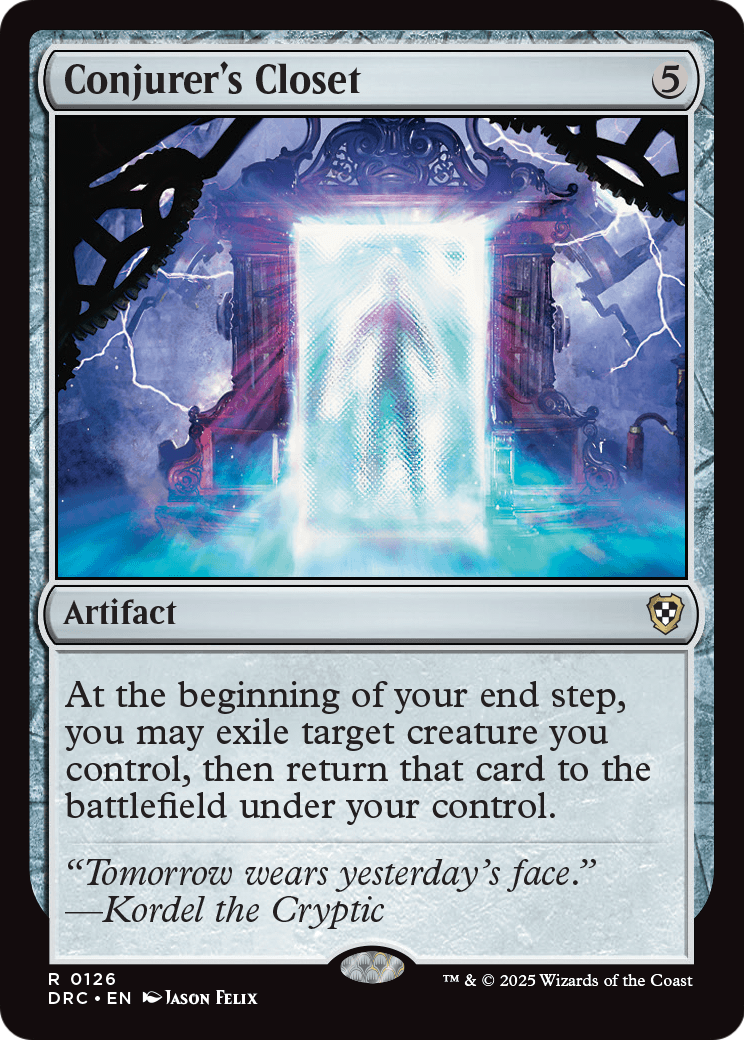 Conjurer's Closet (DRC-126) - Commander: Aetherdrift
