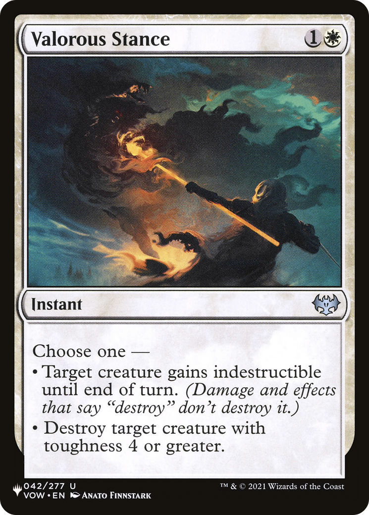 Valorous Stance (LIST-VOW-42) - The List