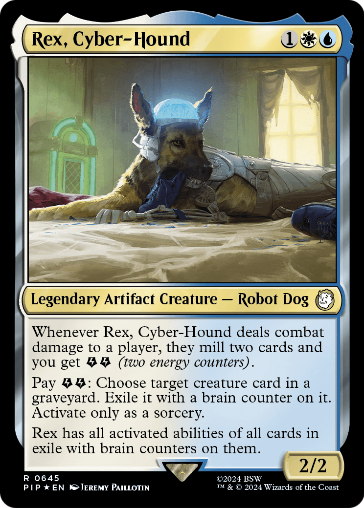 Rex, Cyber-Hound (Surge Foil) (PIP-645) - Fallout Foil