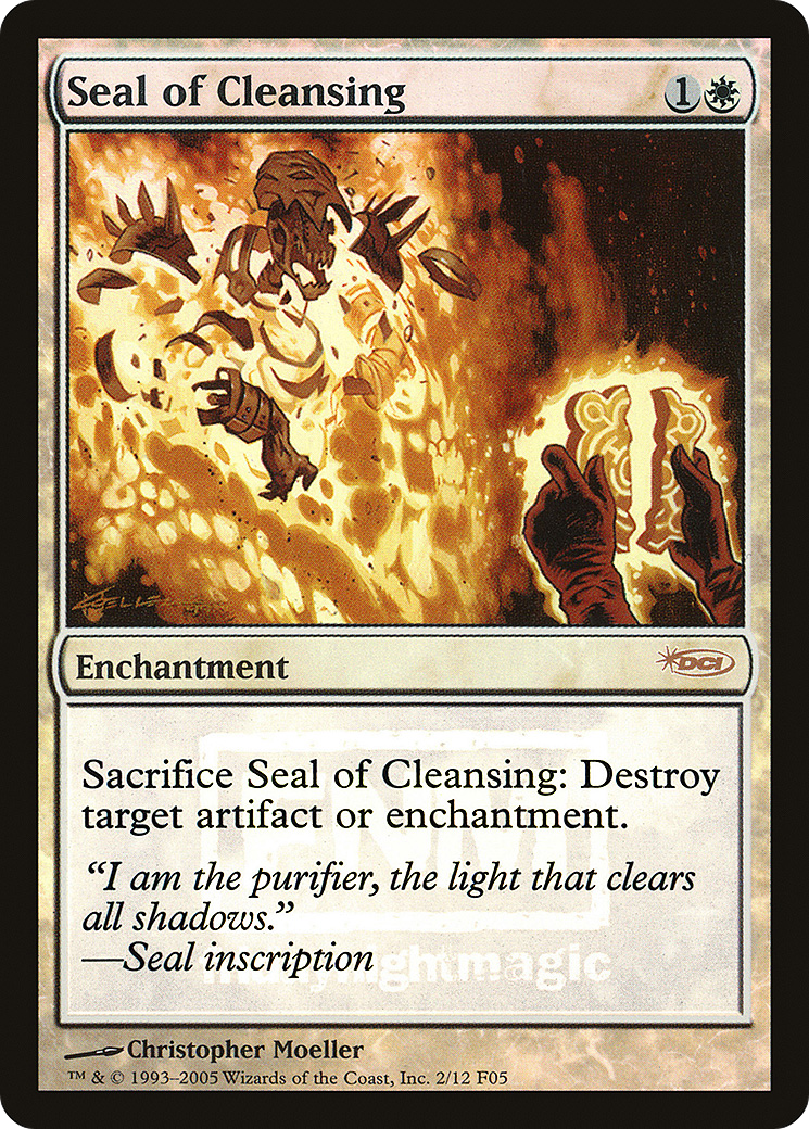 Seal of Cleansing (FNM-) - Friday Night Magic 2005 Foil