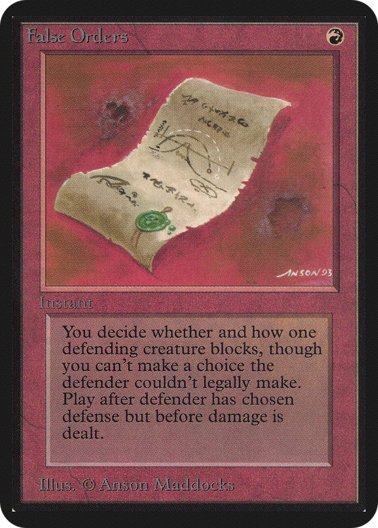 False Orders (LEA-) - Limited Edition Alpha