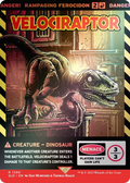 Velociraptor - Rampaging Ferocidon (Rainbow Foil) (SLD-1390) - Secret Lair Drop / Velociraptor: (Full Art) (Borderless) Foil