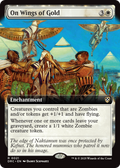 On Wings of Gold (Extended Art) (DRC-021) - Commander: Aetherdrift: (enchantment, Extended Art)