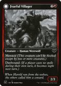 Fearful Villager (DBL-424) - Innistrad: Double Feature: (Double Faced Transform) Foil