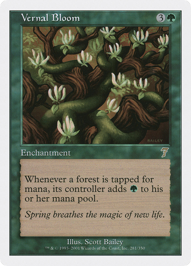Vernal Bloom (7ED-281) - 7th Edition Foil