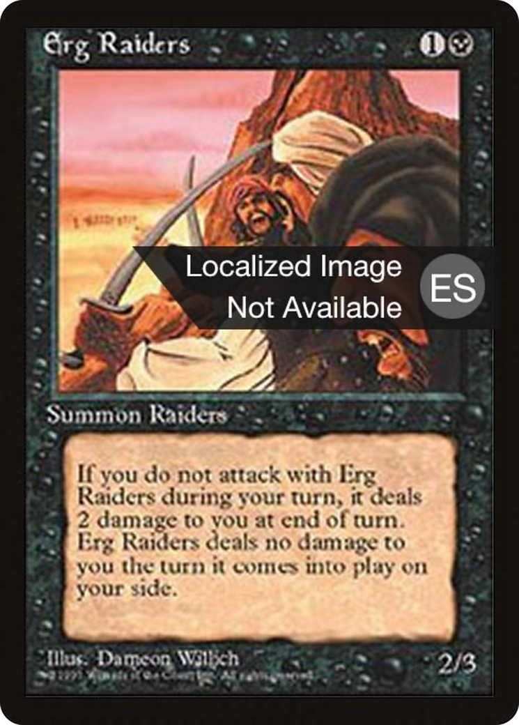 Erg Raiders (4BB-) - Fourth Edition Foreign Black Border